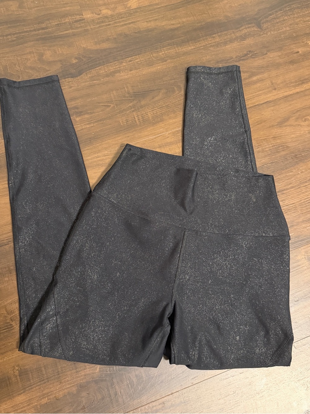 Mono B Black Shimmer High-Waist Leggings Women’s Medium